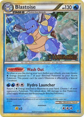 Blastoise (13/95) (Prerelease Promo) [HeartGold &amp; SoulSilver: Black Star Promos] 