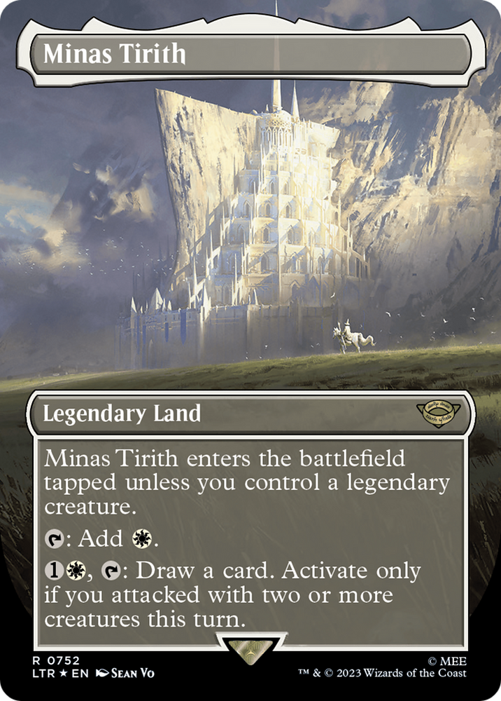 Minas Tirith (Borderless) (Surge Foil) [The Lord of the Rings: Tales of Middle-Earth] 