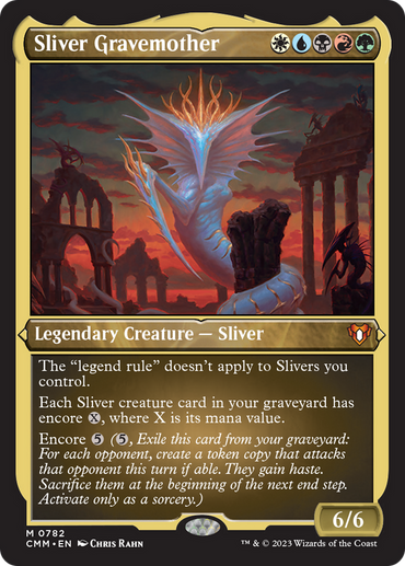 Sliver Gravemother (Display Commander) (Foil Etched) [Commander Masters] 