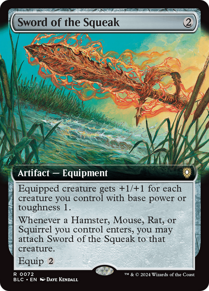 Sword of the Squeak (Extended Art) [Bloomburrow Commander] 