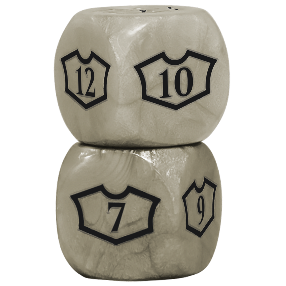 Ultra PRO: Loyalty Dice Set - 22MM Deluxe with 7-12 (Plains)