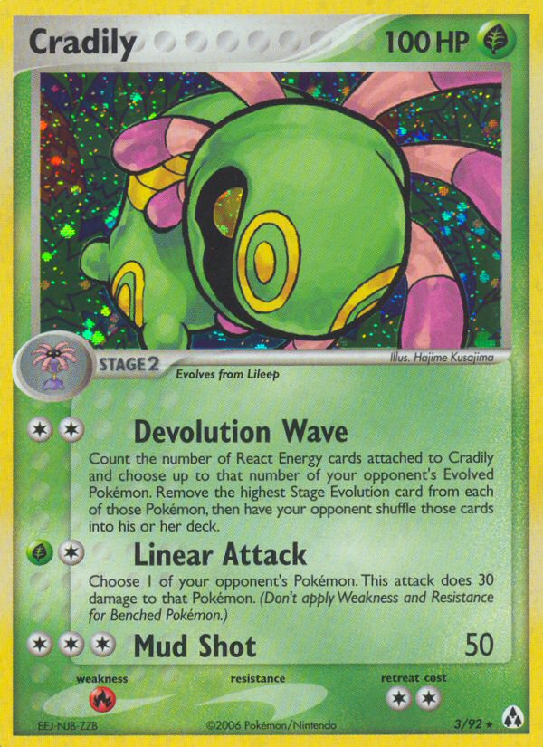 Cradily (3/92) [EX: Legend Maker] 