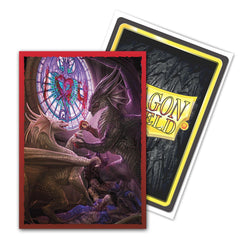 Dragon Shield: Standard 100ct Brushed Art Sleeves - Valentine Dragons (2022) 