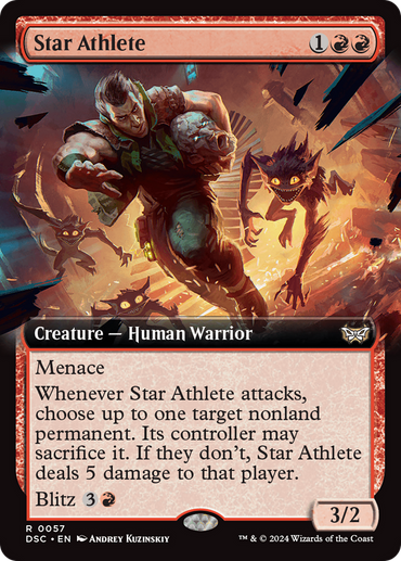 Star Athlete (Extended Art) [Duskmourn: House of Horror Commander] 