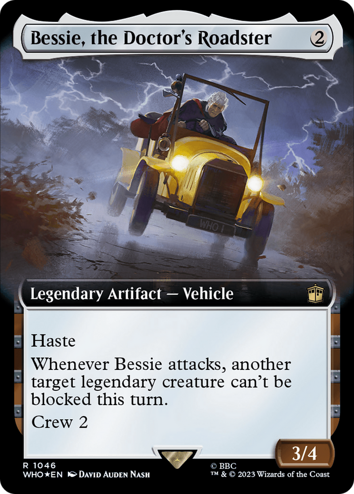 Bessie, the Doctor's Roadster (Extended Art) (Surge Foil) [Doctor Who] 