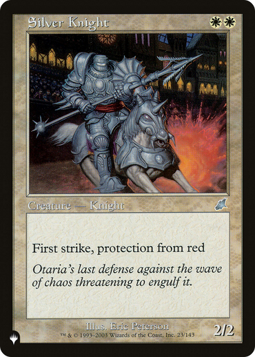 Silver Knight [The List Reprints] 