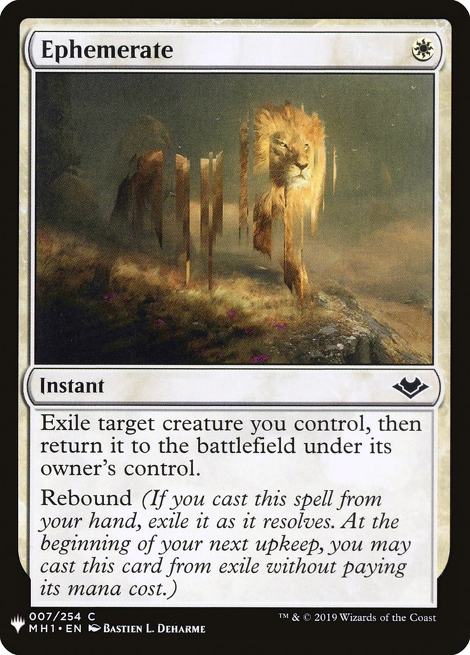 Ephemerate [Mystery Booster] 