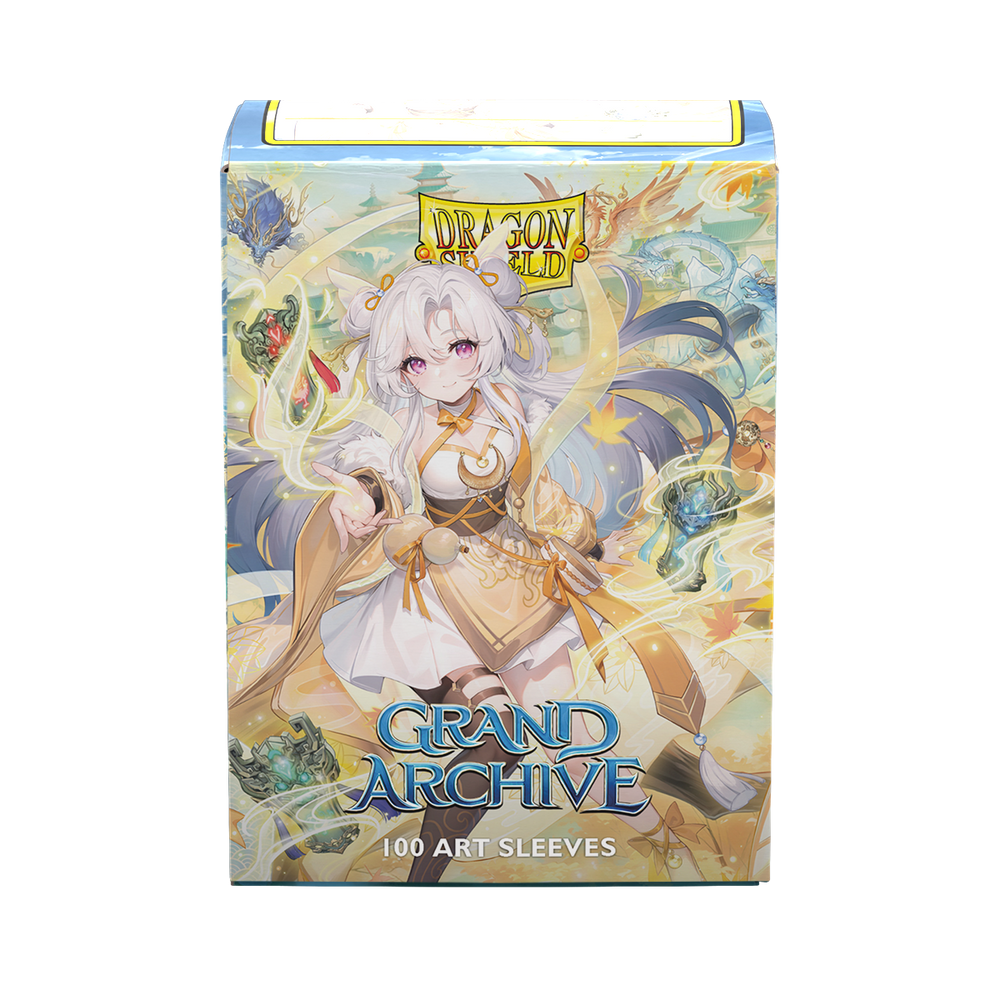 Dragon Shield: Standard 100ct Art Sleeves - Grand Archive (Guo Jia, Heaven's Favored - Matte)