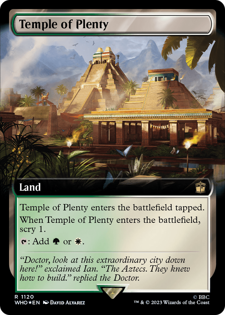 Temple of Plenty (Extended Art) (Surge Foil) [Doctor Who] 