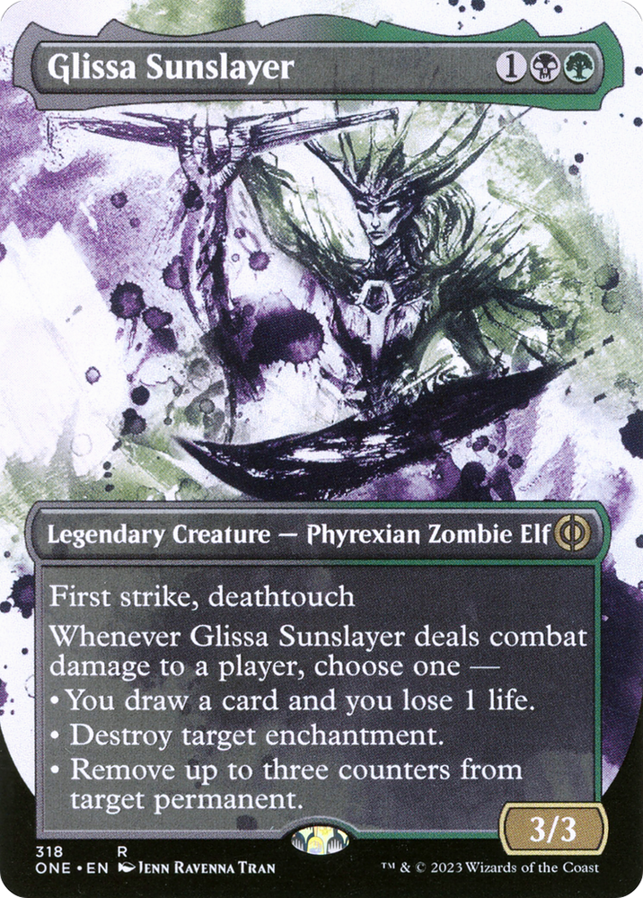 Glissa Sunslayer (Borderless Ichor) [Phyrexia: All Will Be One] 