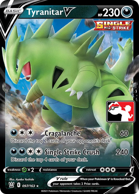 Tyranitar V (097/163) [Prize Pack Series One] 