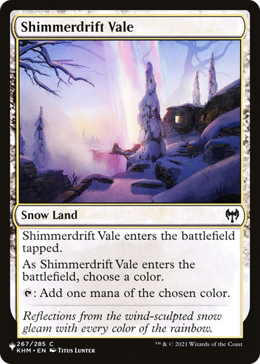 Shimmerdrift Vale [The List Reprints] 