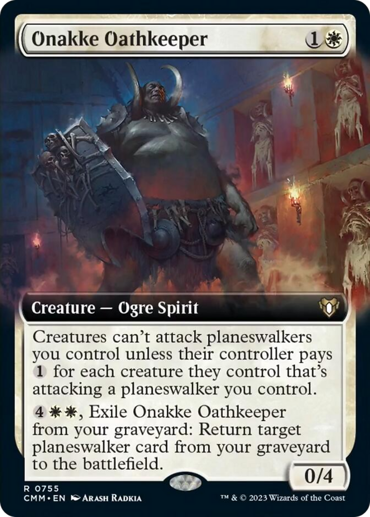 Onakke Oathkeeper (Extended Art) [Commander Masters] 