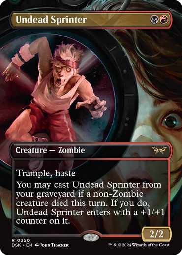 Undead Sprinter (Borderless) [Duskmourn: House of Horror] 