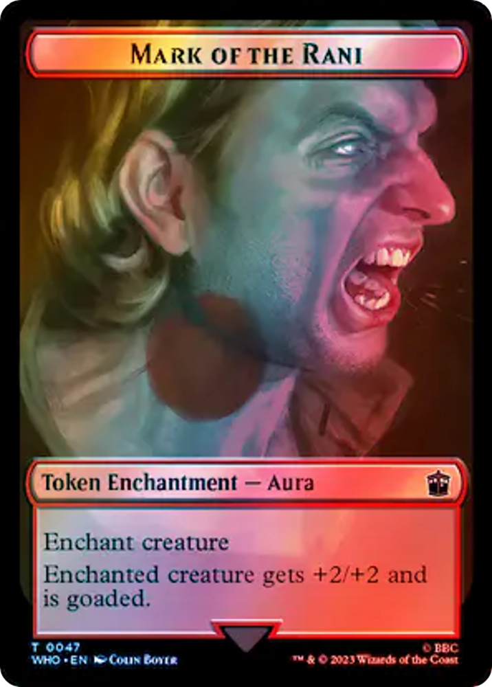 Alien // Mark of the Rani Double-Sided Token (Surge Foil) [Doctor Who Tokens] 