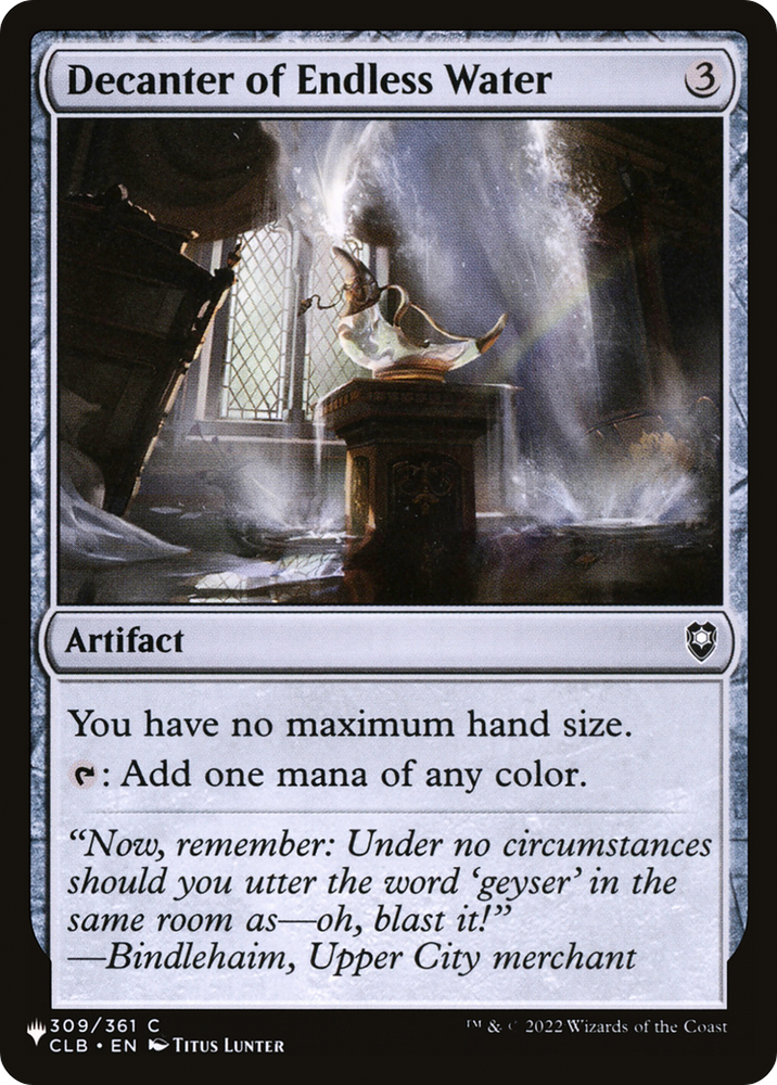 Decanter of Endless Water [The List Reprints] 