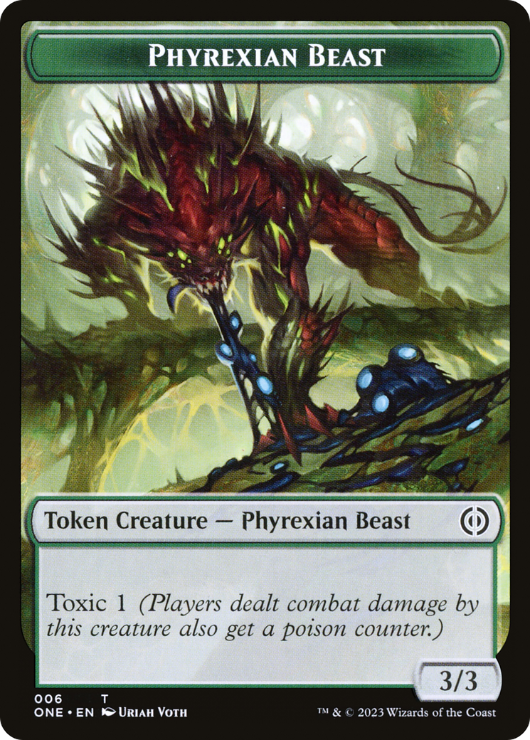 Phyrexian Beast Token [Phyrexia: All Will Be One Tokens] 