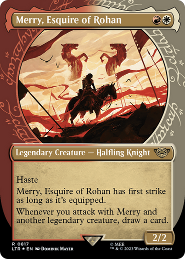 Merry, Esquire of Rohan (Showcase) (Surge Foil) [The Lord of the Rings: Tales of Middle-Earth] 