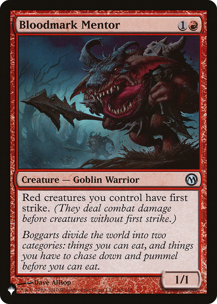 Bloodmark Mentor [The List Reprints] 