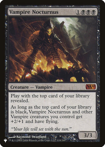 Vampire Nocturnus [The List] 