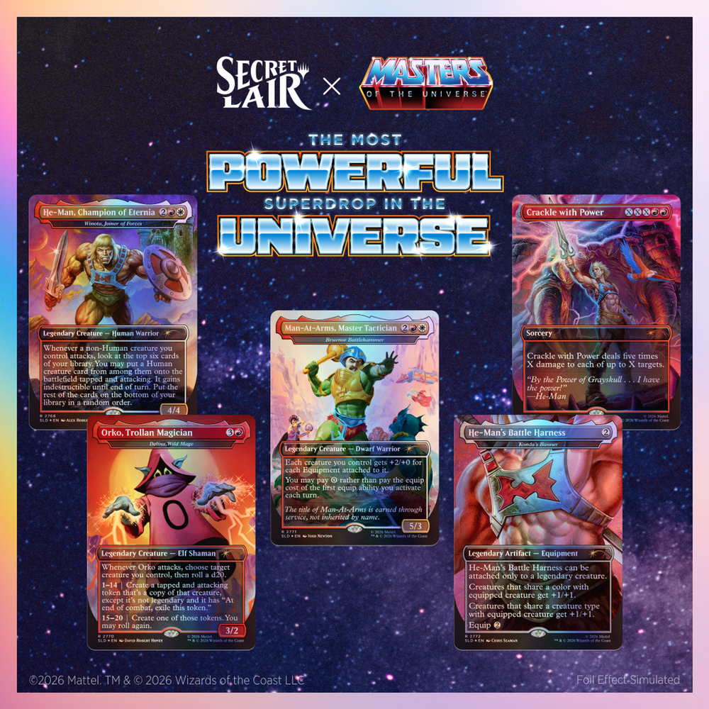 Magic: The Gathering | Secret Lair x Masters of the Universe: By the Power of Grayskull! Foil Edition