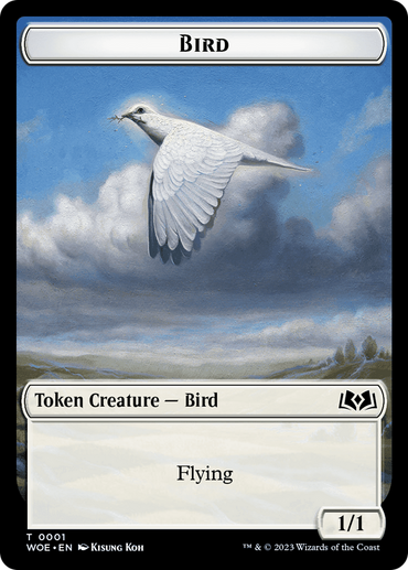 Bird // Food (0013) Double-Sided Token [Wilds of Eldraine Tokens] 