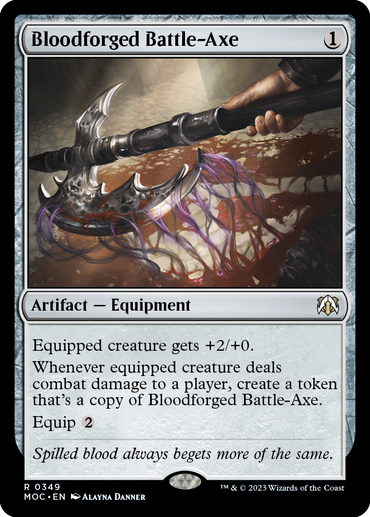 Bloodforged Battle-Axe [March of the Machine Commander] 