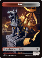 Inkling (0007) // Spirit (0011) Double-Sided Token [Secrets of Strixhaven Tokens]