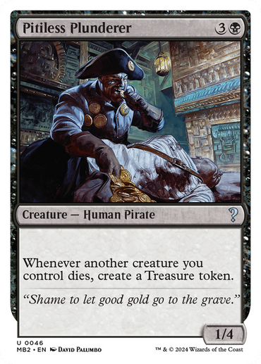 Pitiless Plunderer (White Border) [Mystery Booster 2] 