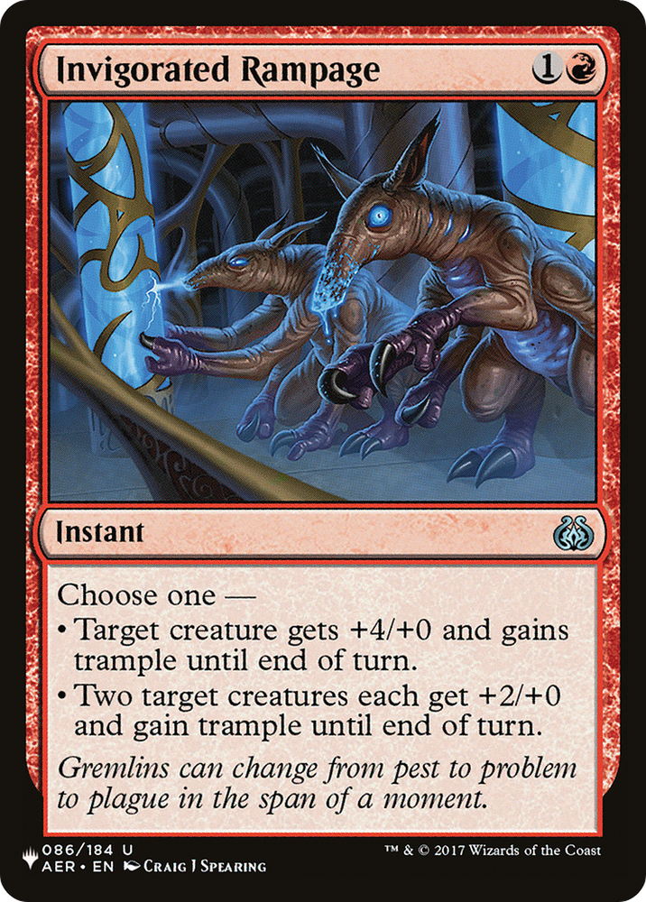 Invigorated Rampage [The List Reprints]