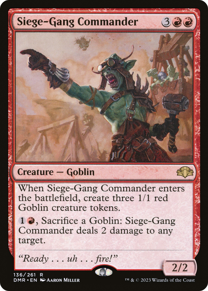 Siege-Gang Commander [Dominaria Remastered] 