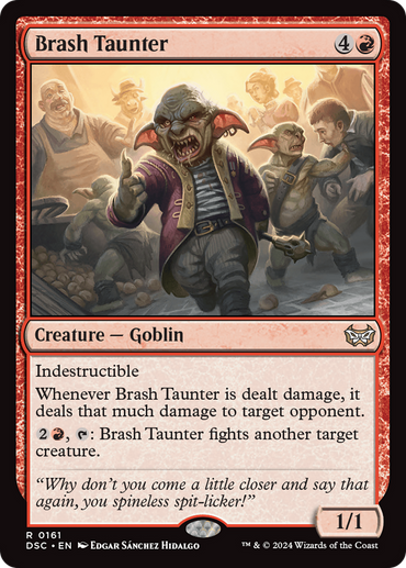 Brash Taunter [Duskmourn: House of Horror Commander] 