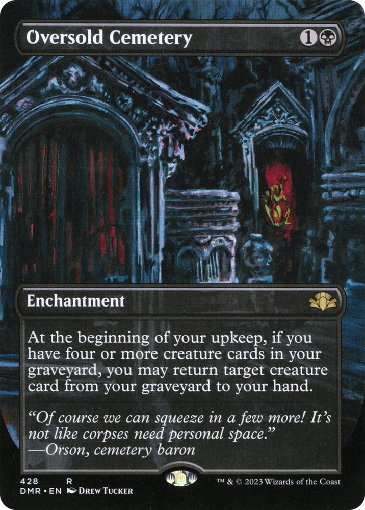 Oversold Cemetery (Borderless Alternate Art) [Dominaria Remastered] 