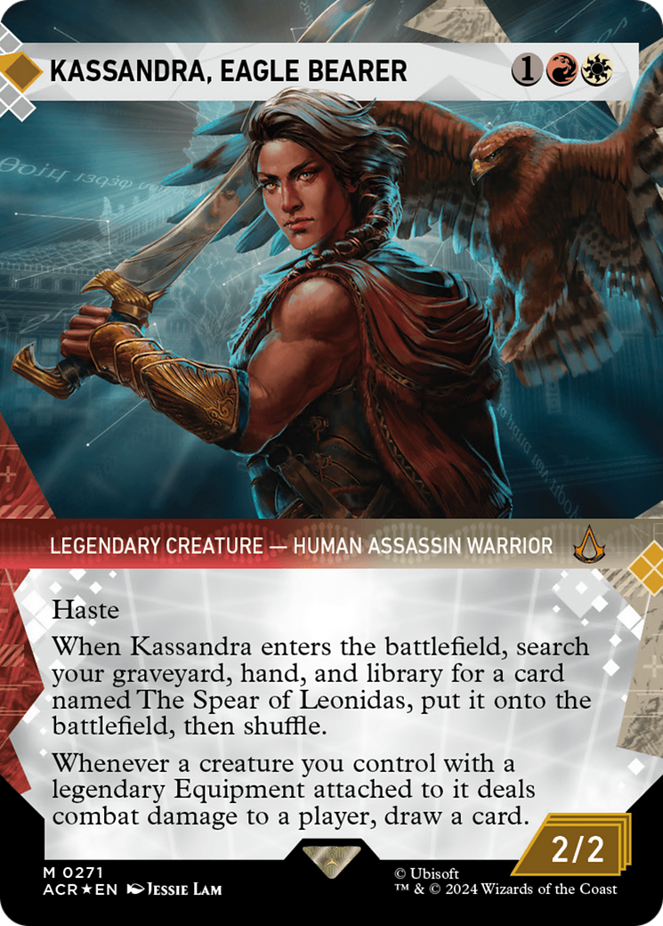 Kassandra, Eagle Bearer (Showcase) (Textured Foil) [Assassin's Creed] 