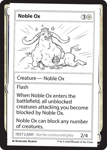 Noble Ox [Mystery Booster 2 Playtest Cards] 