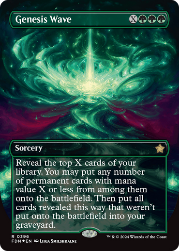 Genesis Wave (Borderless) (Mana Foil) [Foundations] 