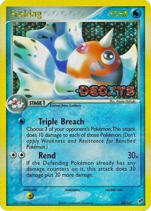 Seaking (24/107) (Stamped) [EX: Deoxys] 