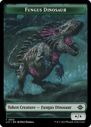 Fungus Dinosaur // Skeleton Pirate Double-Sided Token [The Lost Caverns of Ixalan Tokens] 