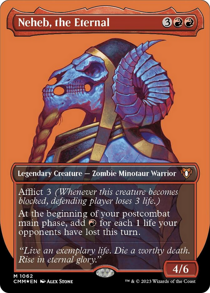 Neheb, the Eternal (Borderless Textured Foil Frame Break) [Commander Masters] 