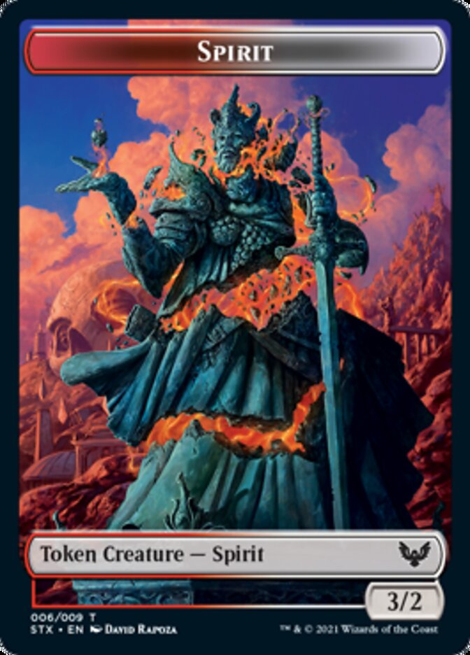 Inkling // Spirit Double-Sided Token [Strixhaven: School of Mages Tokens] 
