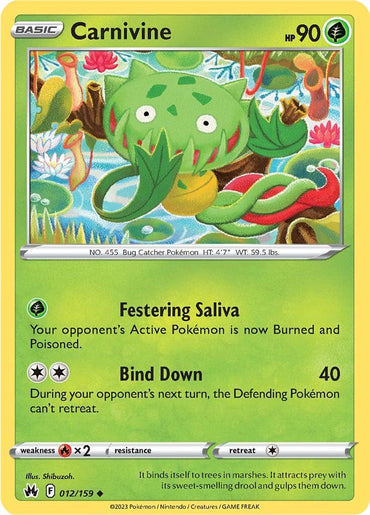 Carnivine (012/159) [Sword &amp; Shield: Crown Zenith] 