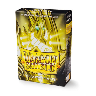 Dragon Shield: Japanese Size 60ct Sleeves - Yellow (Matte) 