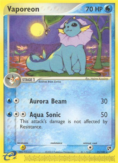 Vaporeon (25/100) [EX: Sandstorm] 