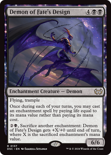 Demon of Fate's Design [Duskmourn: House of Horror Commander] 