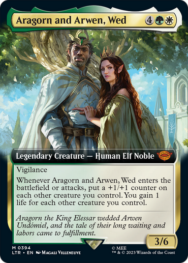 Aragorn and Arwen, Wed (Extended Art) [The Lord of the Rings: Tales of Middle-Earth] 