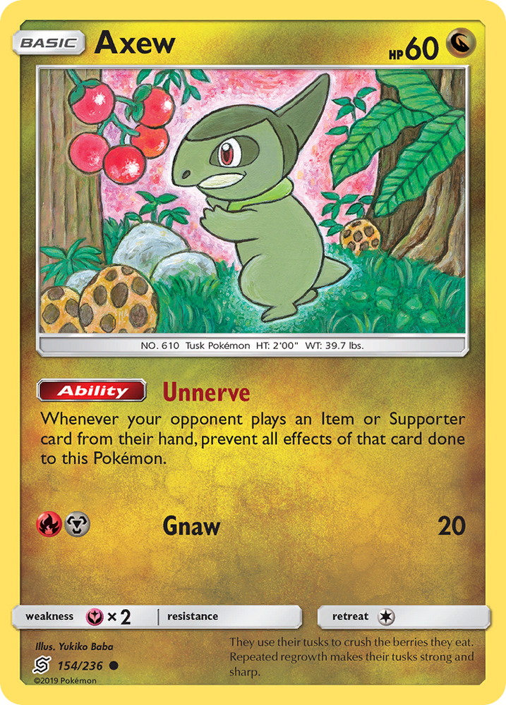 Axew (154/236) [Sun &amp; Moon: Unified Minds] 