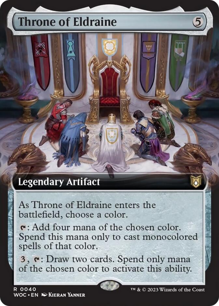 Throne of Eldraine (Extended Art) [Wilds of Eldraine Commander] 