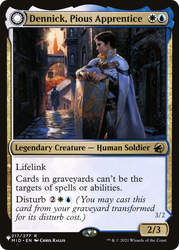 Dennick, Pious Apprentice // Dennick, Pious Apparition [Secret Lair: From Cute to Brute] 