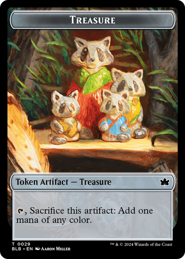 Treasure // Steampath Charger Double-Sided Token [Bloomburrow Tokens]