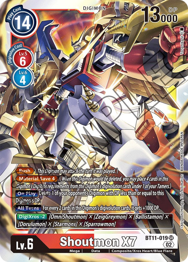 Shoutmon X7 [BT11-019] [Dimensional Phase] 